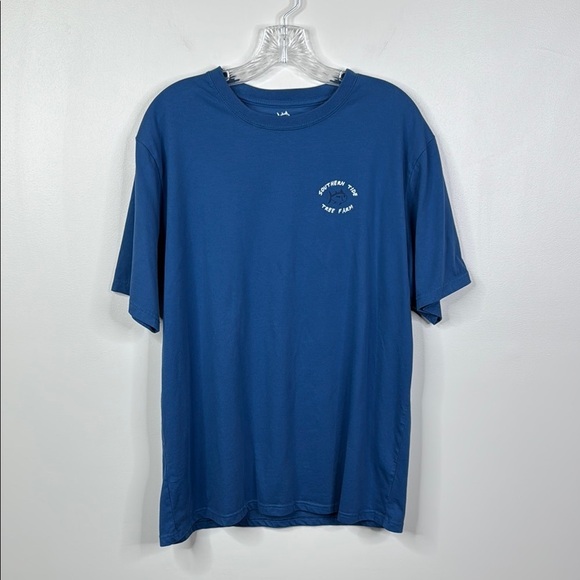 Southern Tide Blue S/S Tree Farm Graphic T-Shirt Men's Size Extra Large - Picture 1 of 5
